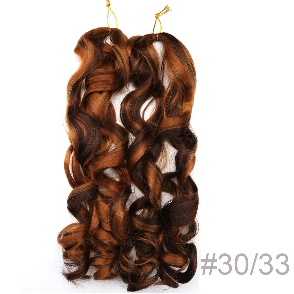 Spiral Curls Pre-Stretched Braiding Hair - Various Ombre Selections
