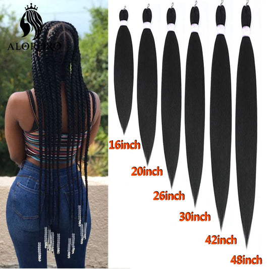 30/42/48 Inch Yaki Synthetic Jumbo Braiding Hair