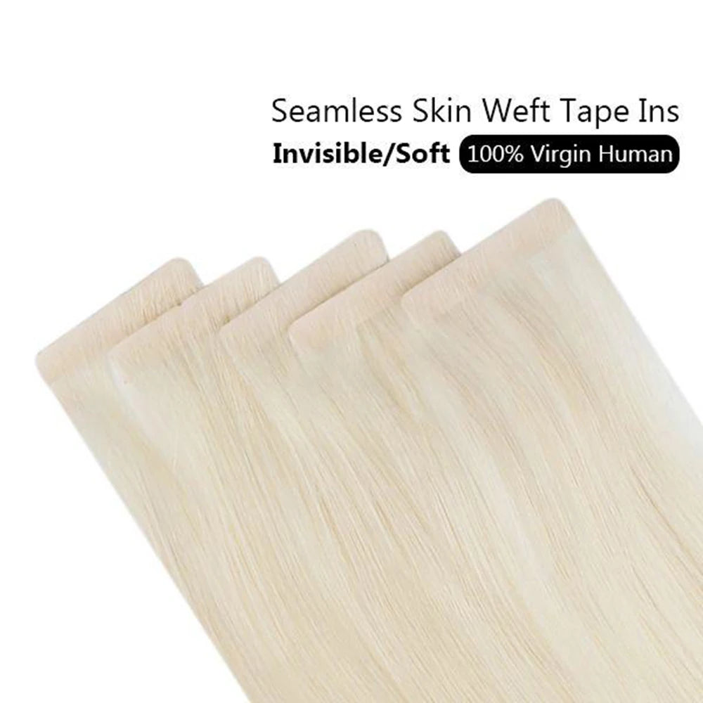 Invisible Seamless Skin Weft Injection Virgin Human Hair Tape In