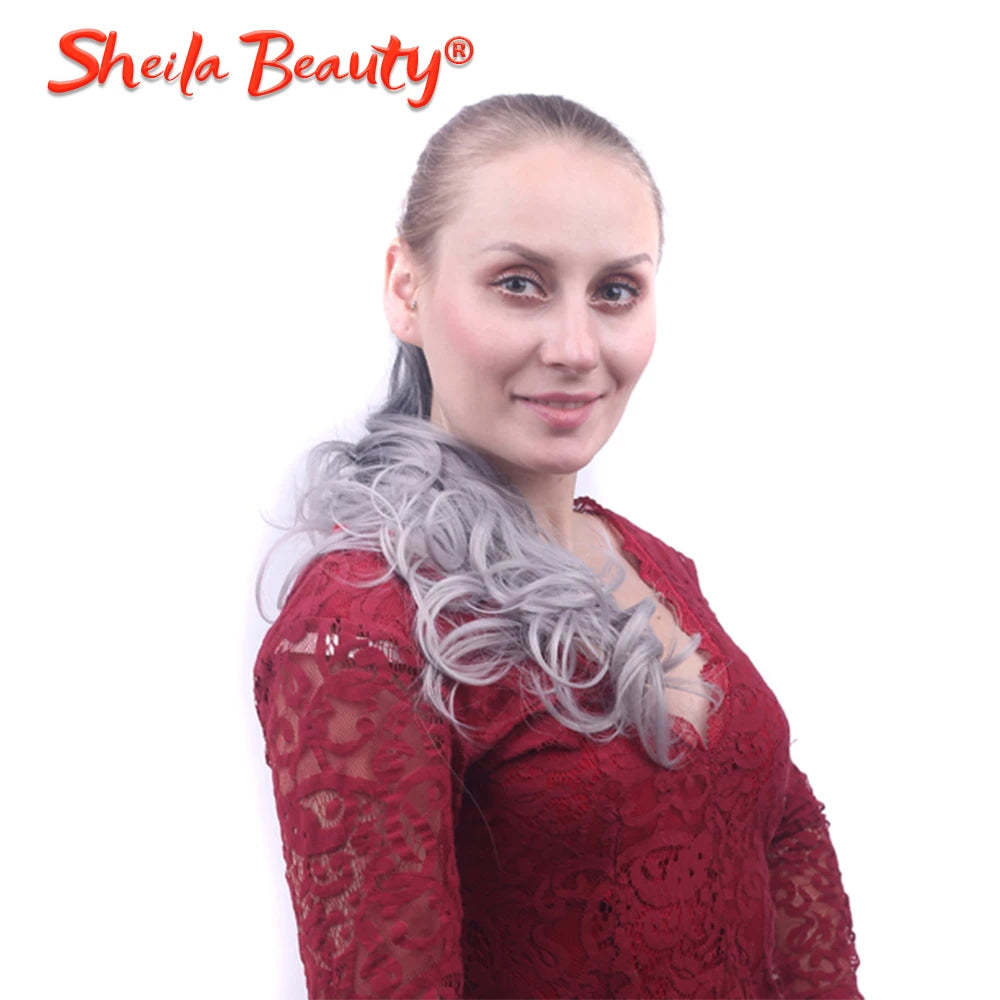 Synthetic Drawstring Long Curly Ponytail - Other Colors Available