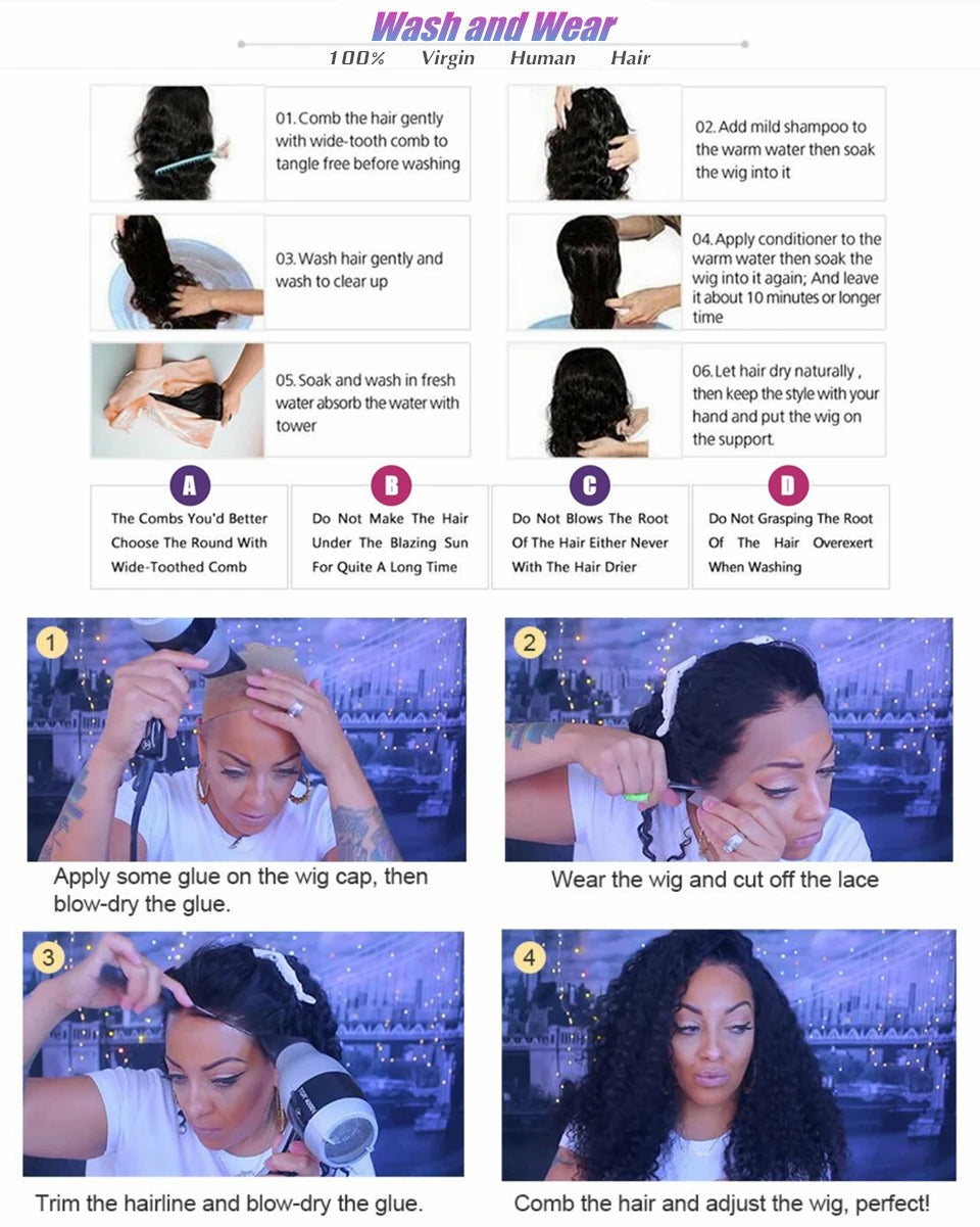 Body Wave Human Hair Pre Plucked HD Lace Wig