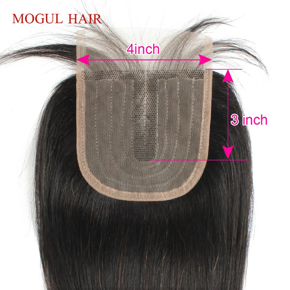T Lace Middle Part Transparent Lace Closure Remy Human Hair - Various Options Available