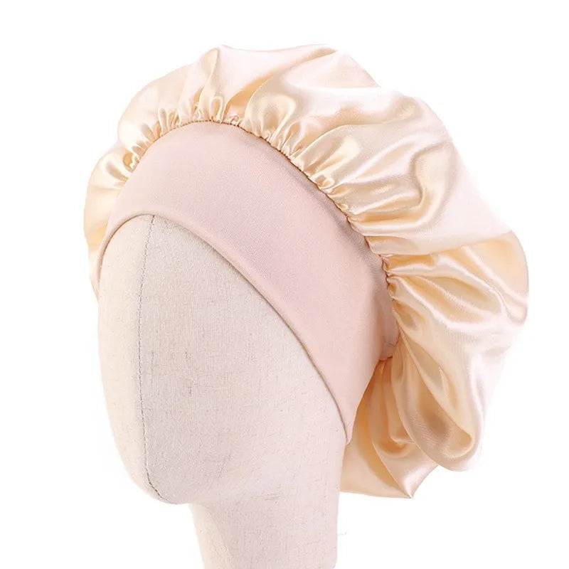 Girls Satin Wide Band Bonnet For Babies/Children