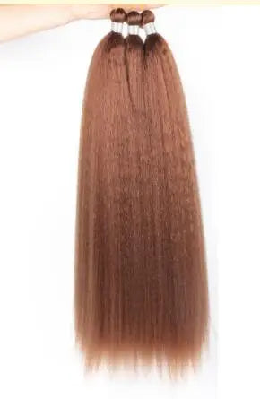 Kinky Straight Bundles Synthetic Hair Extension Crochet/Braiding