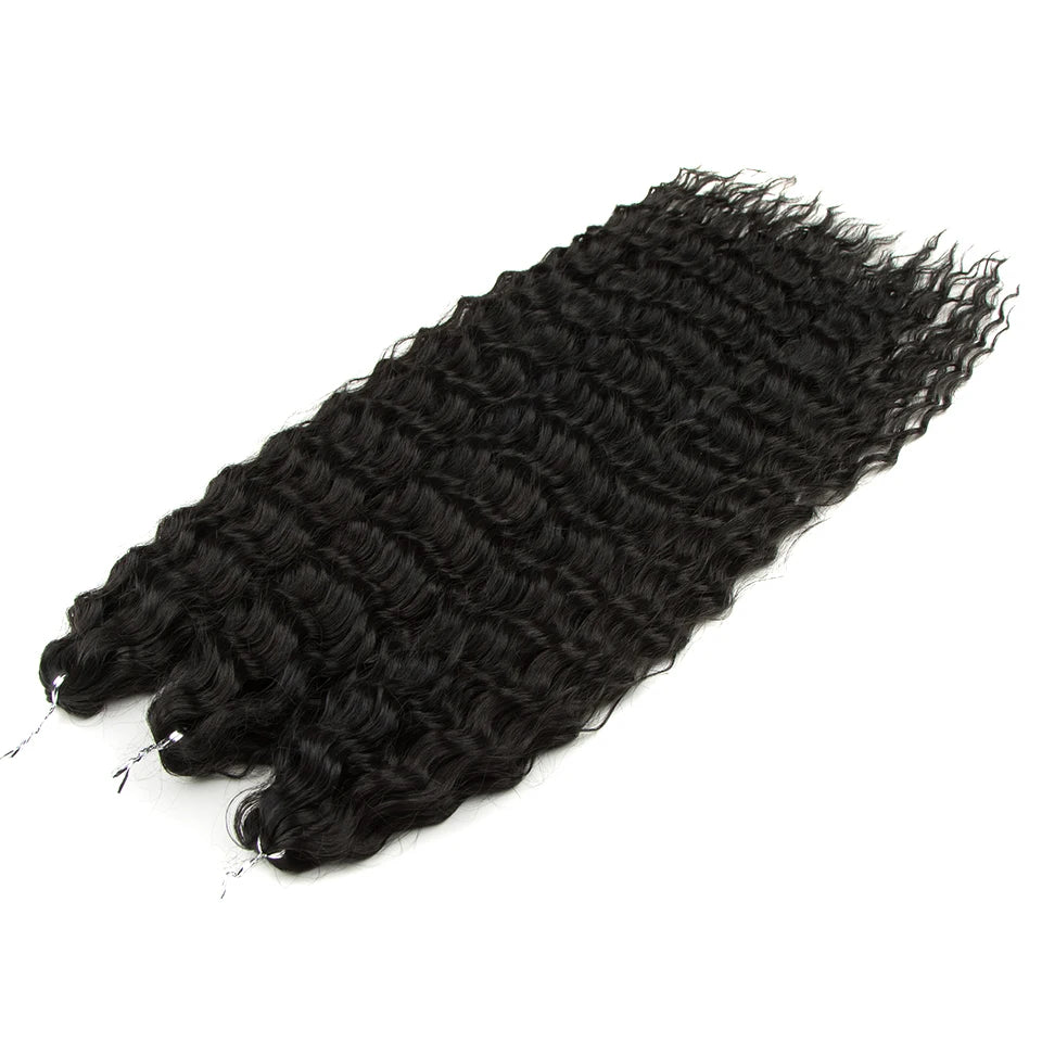 Water Wave Synthetic Crochet Hair 24 Inch - Various Colors Available
