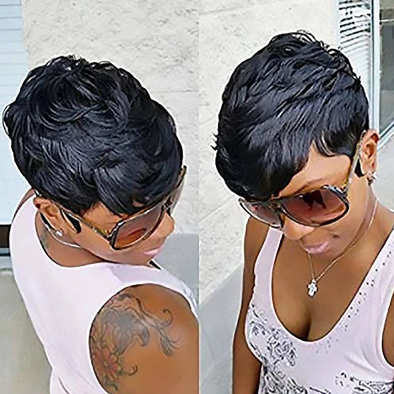 Synthetic Short Cut Curly Wig - Various Colors Available