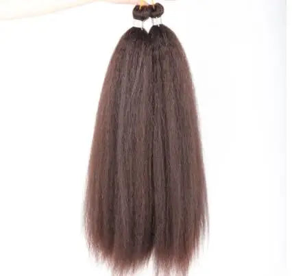 Kinky Straight Bundles Synthetic Hair Extension Crochet/Braiding