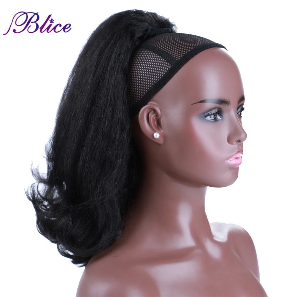 Yaki Straight Synthetic Drawstring With Two Combs Ponytails - Various Options Available