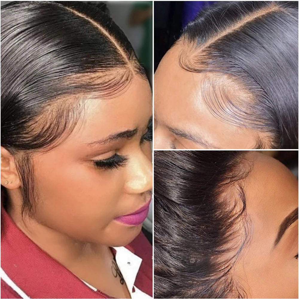 Remy Brazilian Body Wave Human Hair Lace Frontal With Baby Hair - Various Options Available