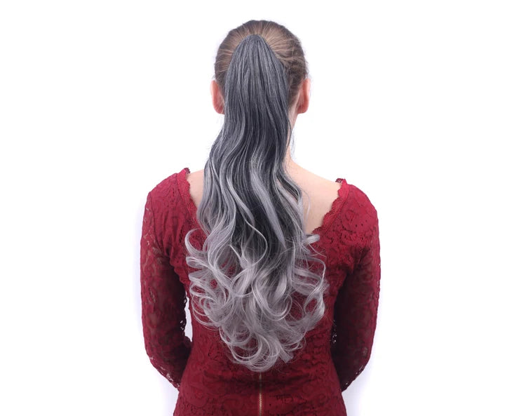 Synthetic Drawstring Long Curly Ponytail - Other Colors Available