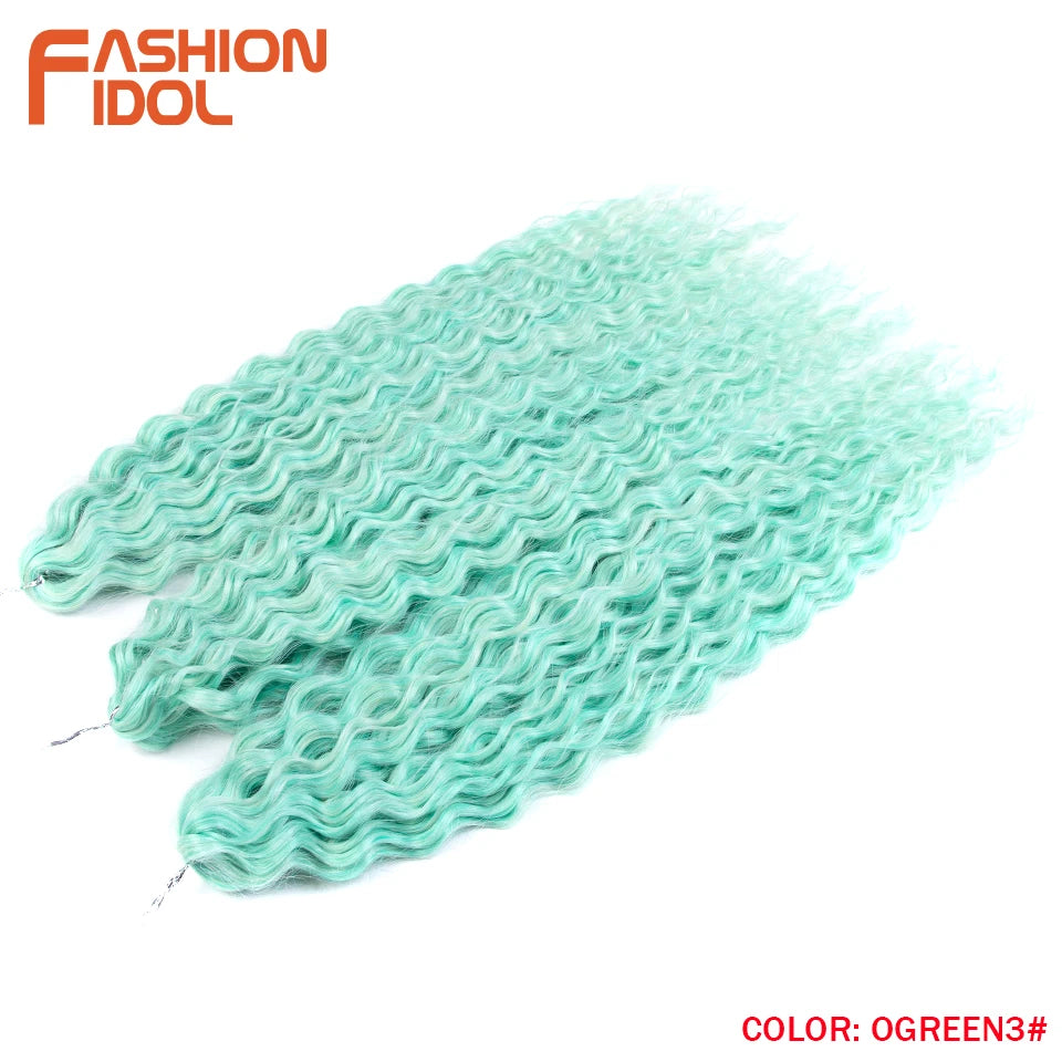 Water Wave Synthetic Crochet Hair 24 Inch - Various Colors Available