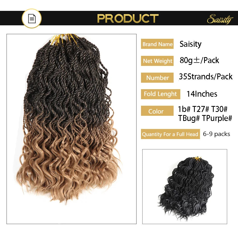 Senegalese Twist Synthetic Crochet Braids - Various Colors Available