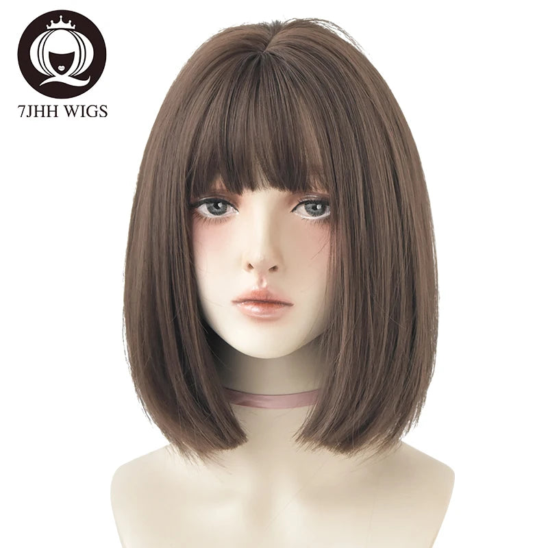 Short Bob Synthetic Wig - Various Colors Available