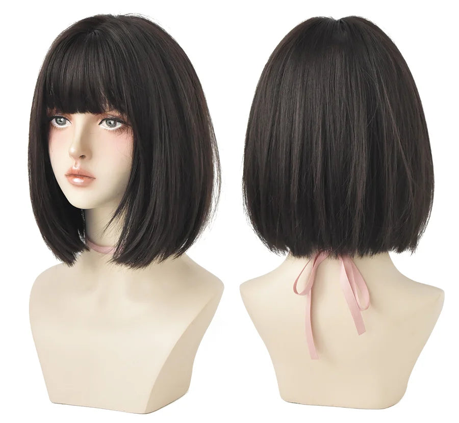 Short Bob Synthetic Wig - Various Colors Available