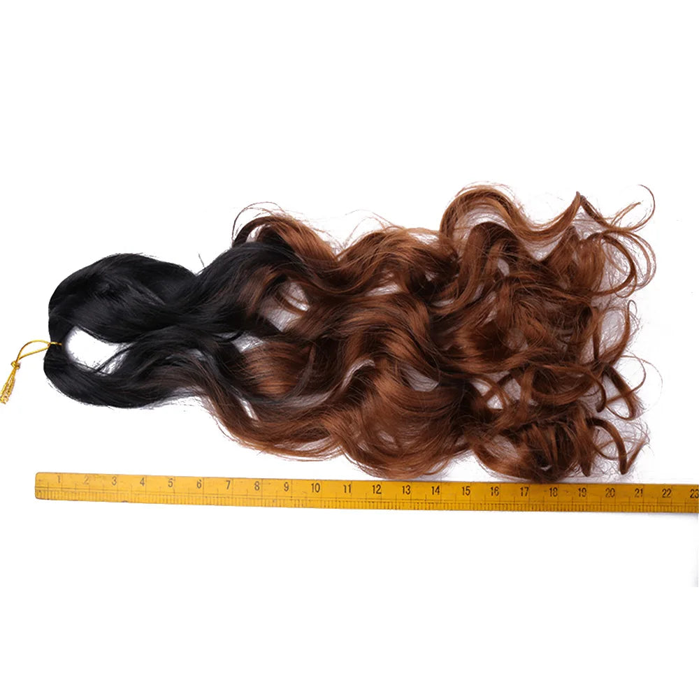 Spiral Curls Pre-Stretched Braiding Hair - Various Ombre Selections