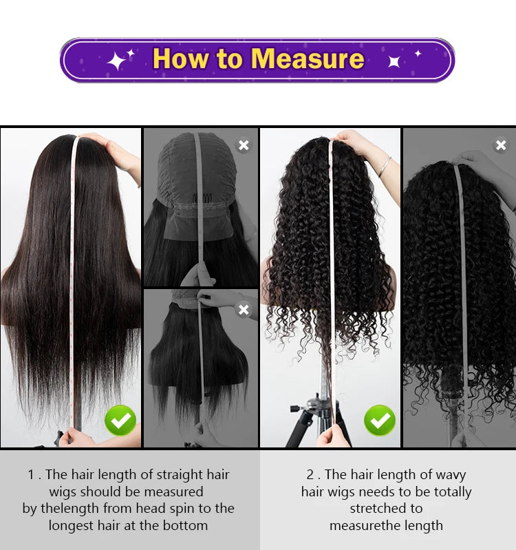 Kinky Deep Wave Curly HD Frontal 4C Edges Human Hair Wig