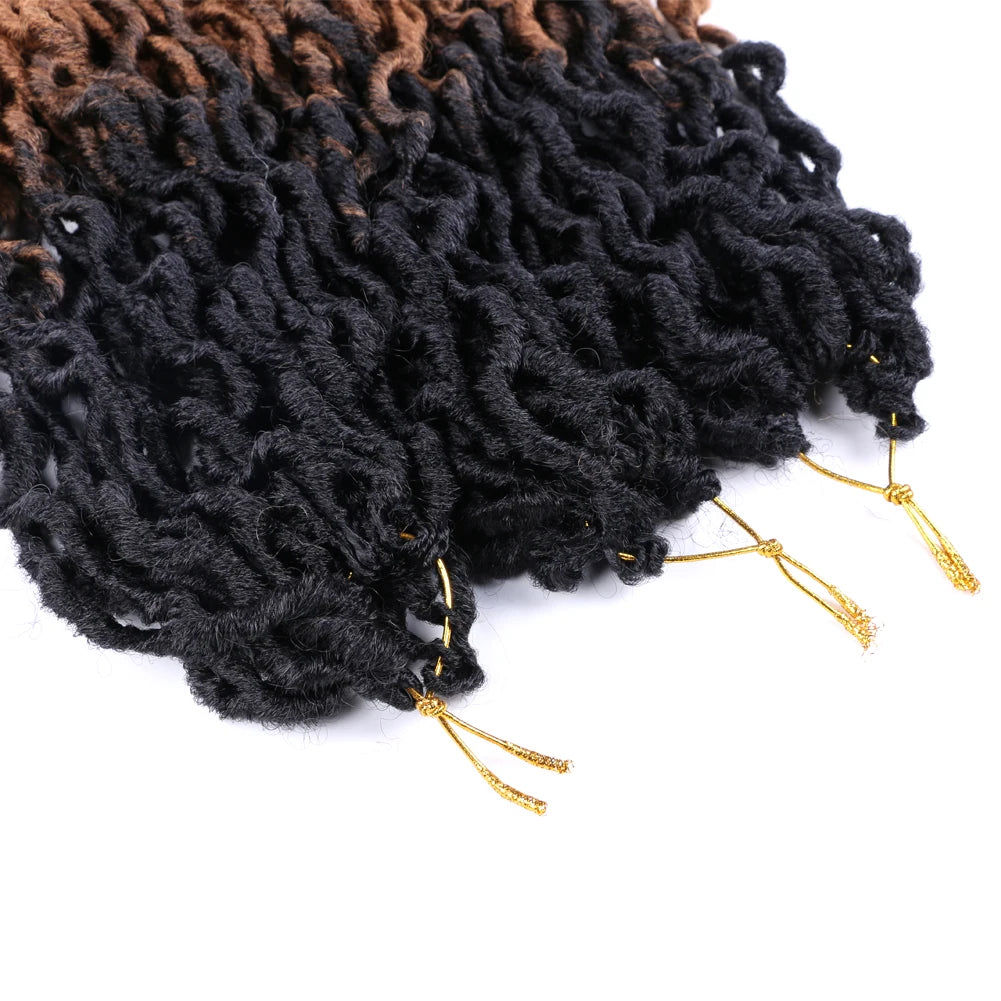 Goddess Faux Soft Curly Locs Crochet Synthetic Hair - Various Colors Available