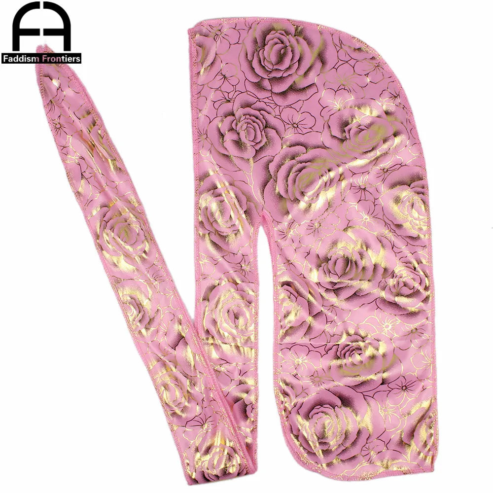 Men's Custom Printing Silk Durag /Wave Cap - Various Colors Available
