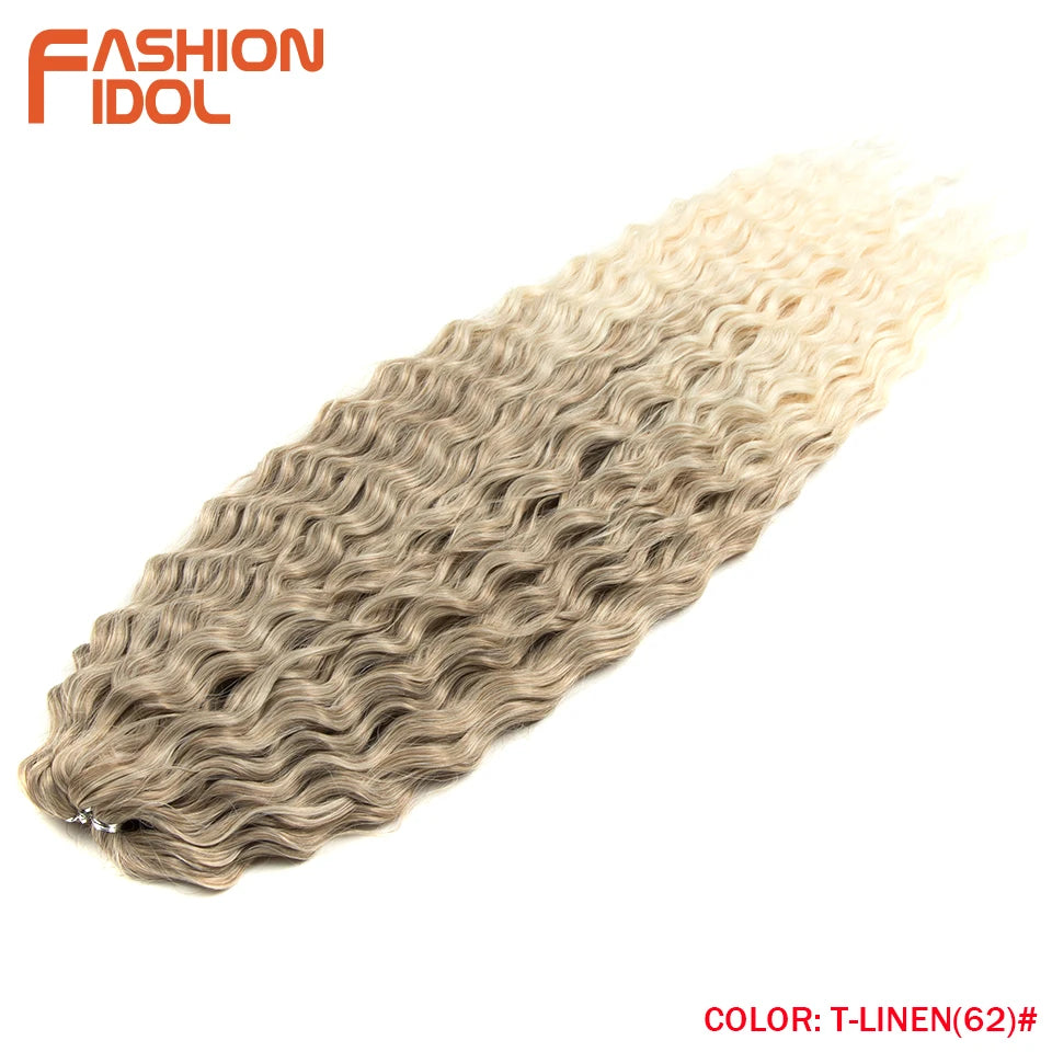 Water Wave Synthetic Crochet Hair 24 Inch - Various Colors Available