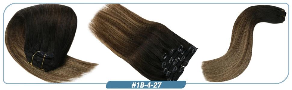 Straight Human Hair Clip Ins - Various Options Available