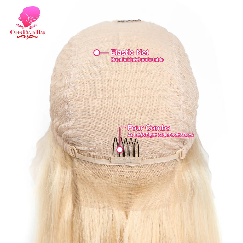 Blonde Bone Straight - 360 Pre Plucked Full Lace Frontal Human Hair Wig