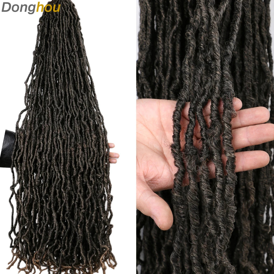 Faux Locs Crochet Synthetic Hair - Various Colors Available