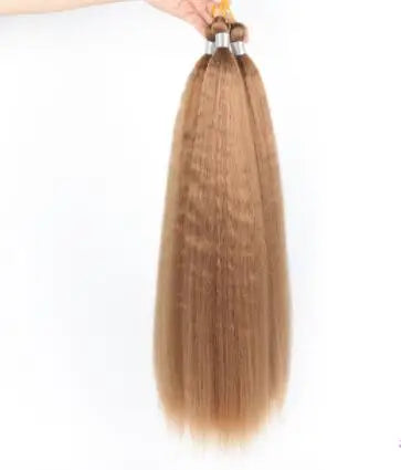 Kinky Straight Bundles Synthetic Hair Extension Crochet/Braiding