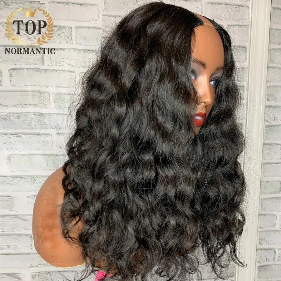 Deep Wave U Part Human Hair Wig