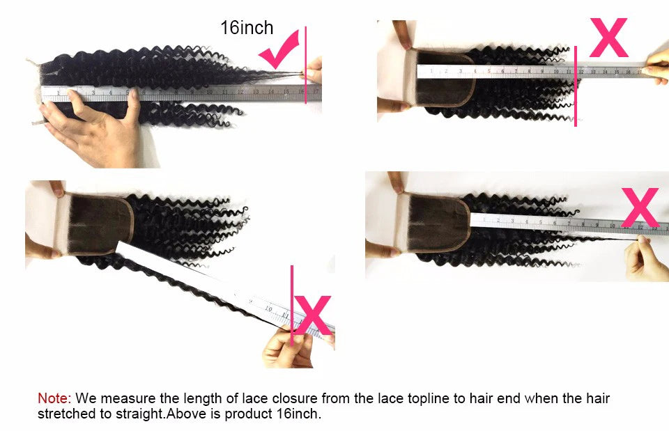 Remy Silicone Silk Base Human Hair Lace Closures with Baby Hair - Various Options Available