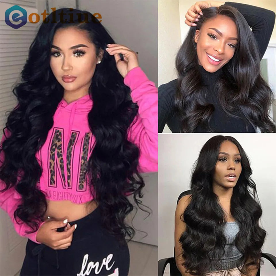 Body Wave Malaysia Natural Human Hair Clip-In Extensions 8PCs 120G