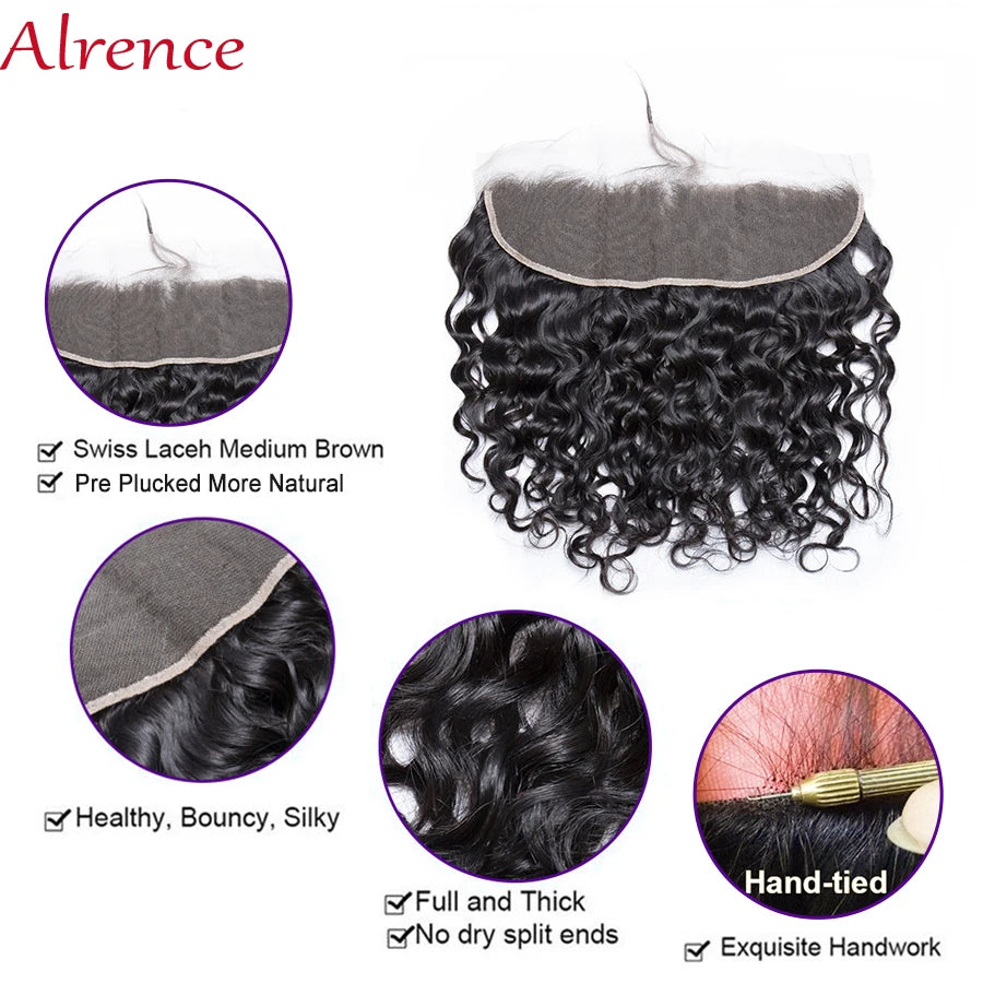Brazilian Human Hair HD Transparent Lace Frontal or Closures - Various Options Available