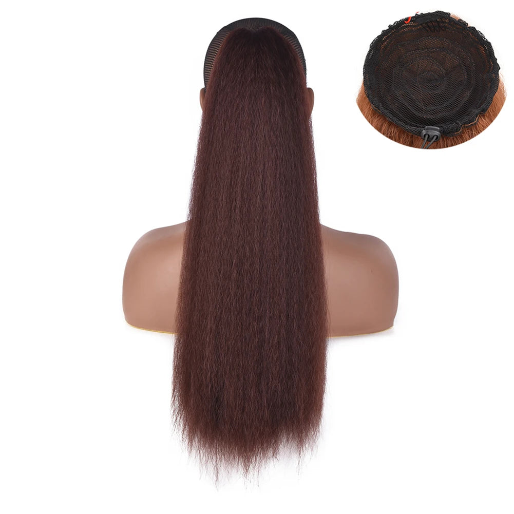 Synthetic Drawstring Wrap Around Ponytail - Various Colors Available