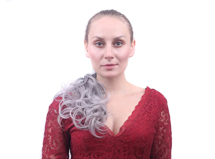 Synthetic Drawstring Long Curly Ponytail - Other Colors Available