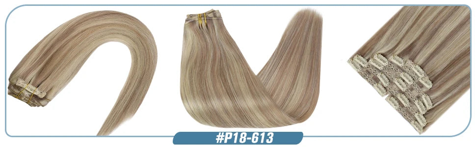 Straight Human Hair Clip Ins - Various Options Available