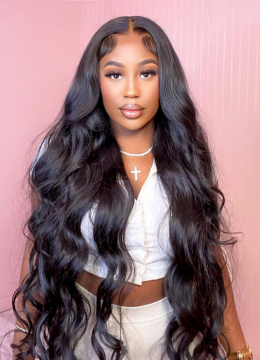 2Trendy - Human Hair Body Wave Pre-Plucked 13x4 Lace Frontal or 4X4 Closure Wigs