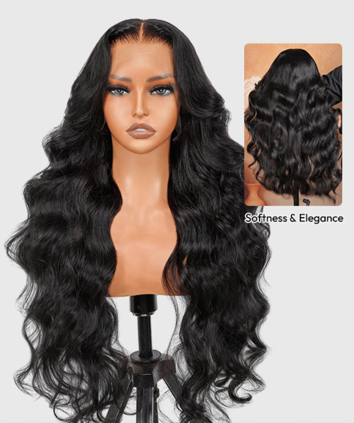 2Trendy - Human Hair Body Wave Pre-Plucked 13x4 Lace Frontal or 4X4 Closure Wigs