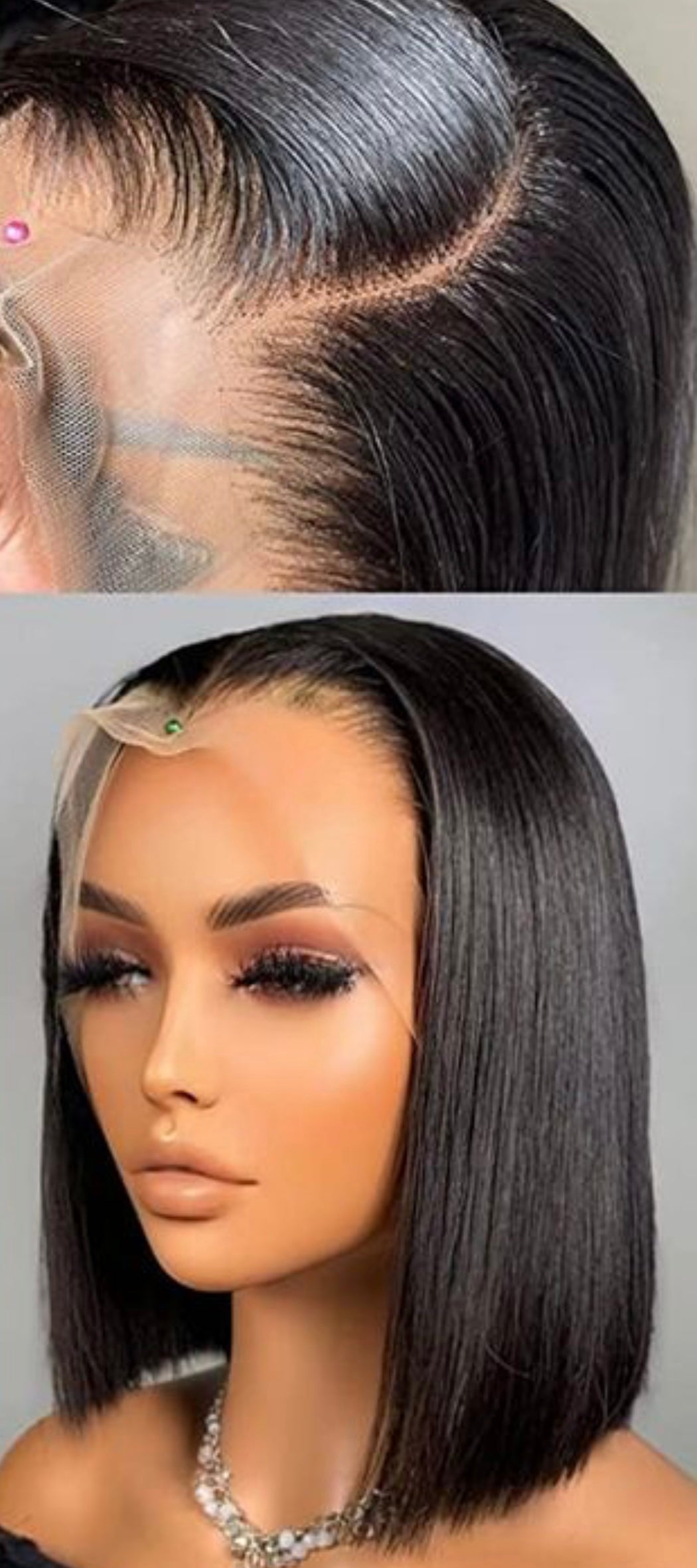 2Trendy - Straight Human Hair 13x4 & 4X4 Preplucked Lace Front Bob Wig