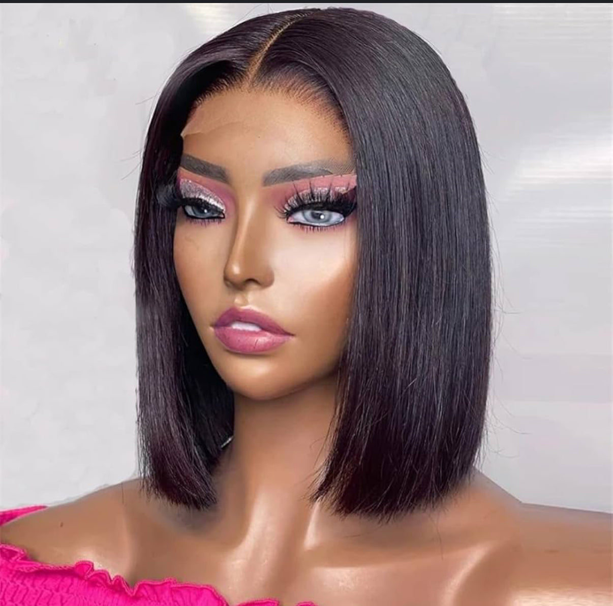 2Trendy - Short Bob Human Hair Pre-plucked Lace Front Wigs