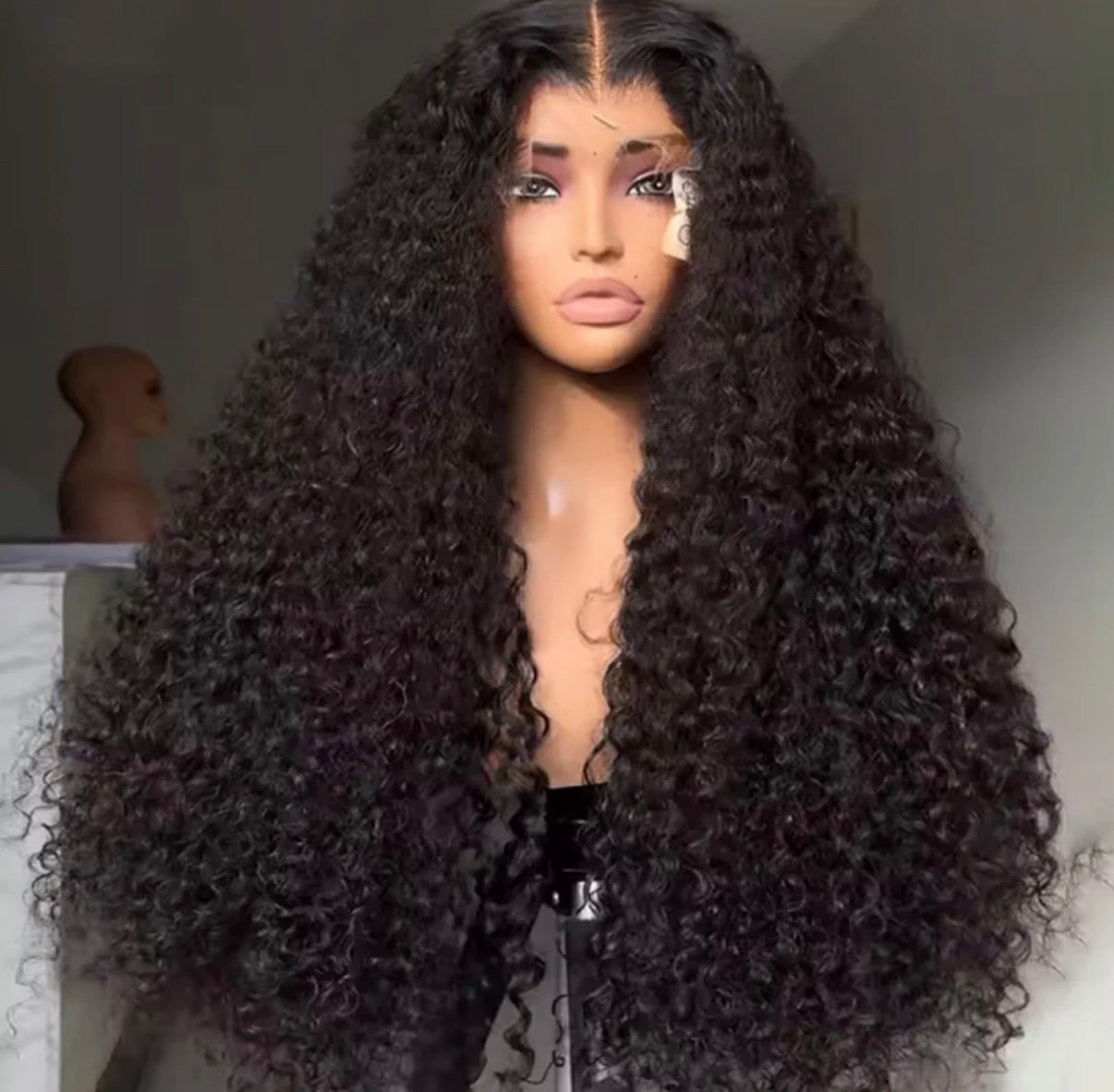 2Trendy - Deep Curl Human Hair Pre-Plucked Lace 13x4 frontal or 4X4 Closure Wigs
