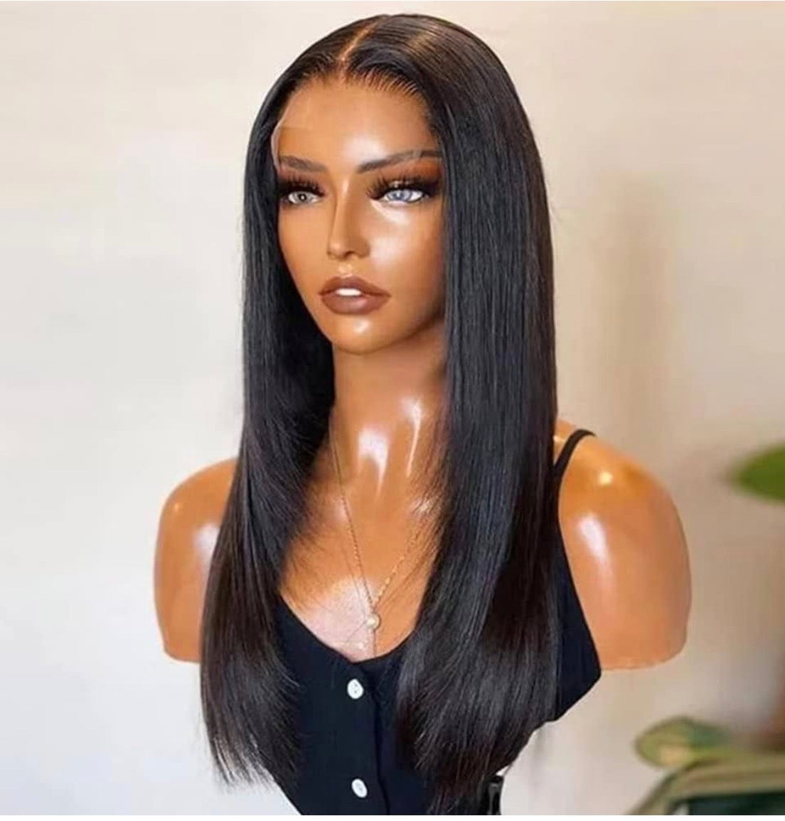 2Trendy - Glueless: Pre-plucked Lace Closure Straight Human Hair Pre-Layered Cut Wig