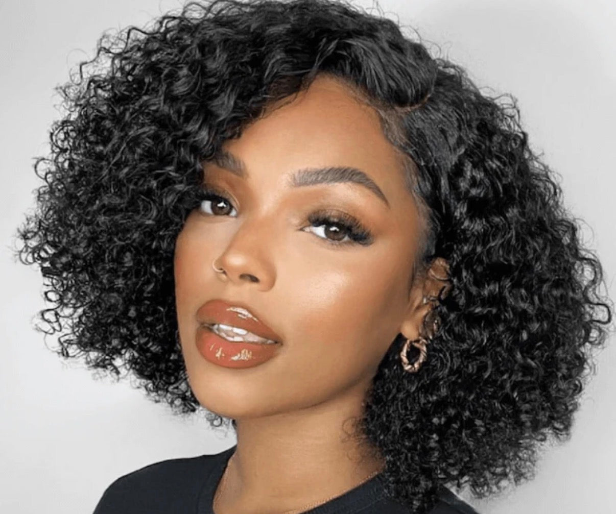 2Trendy -  Human Hair Deep Wave 4X4 Transparent Lace Closure Wig