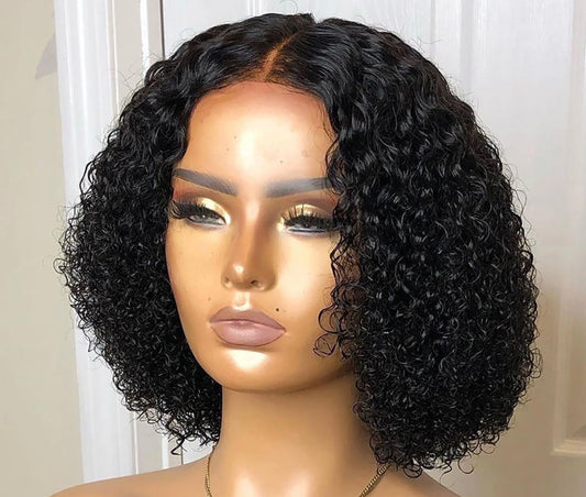 2Trendy -  Human Hair Deep Wave 4X4 Transparent Lace Closure Wig