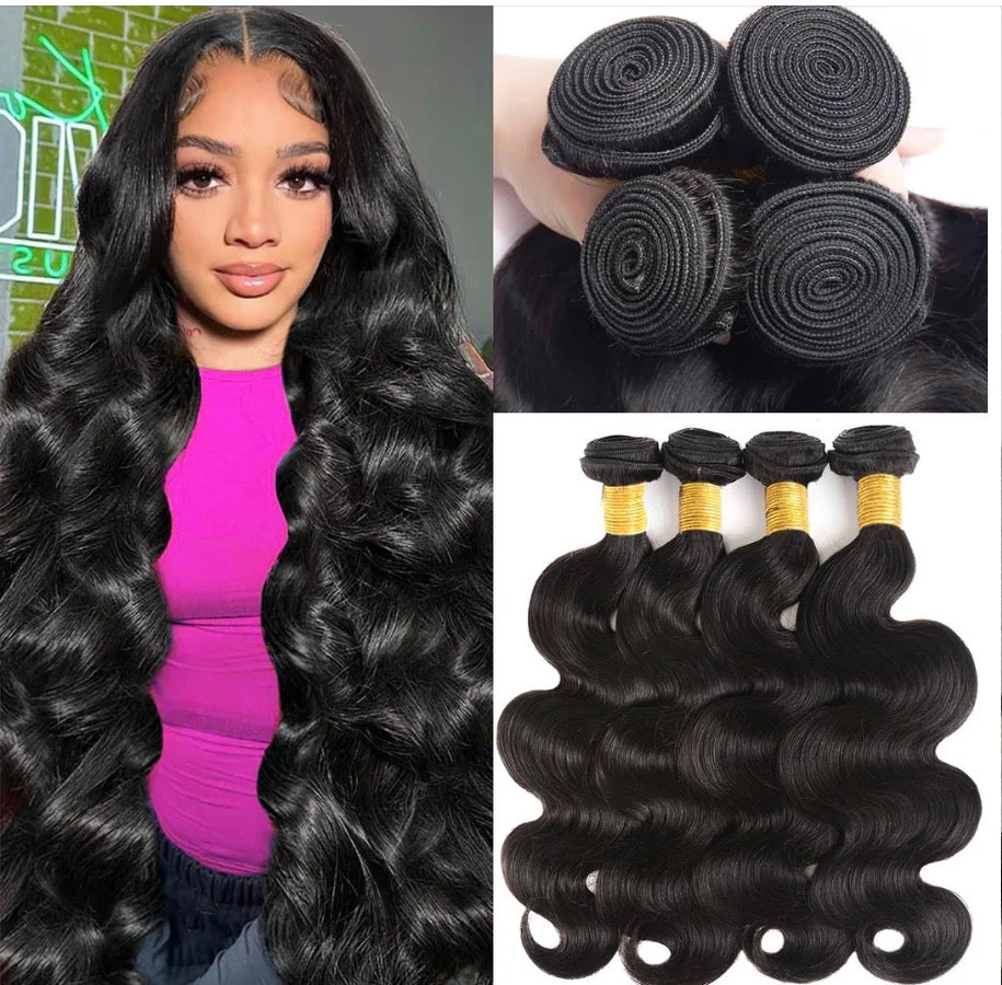 2Trendy -  Body Wave 100% Human Hair, 4 Weave Bundle Pcs