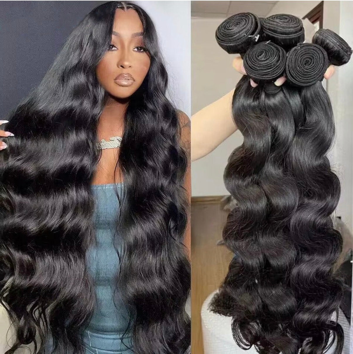 2Trendy -  Body Wave 100% Human Hair, 4 Weave Bundle Pcs