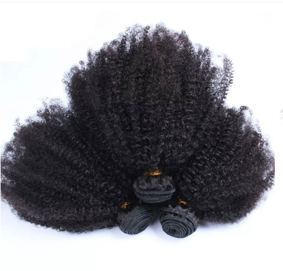 2Trendy -  Kinky Curly 3 or 4 Bundles 10-28 Inch 100% Human Hair