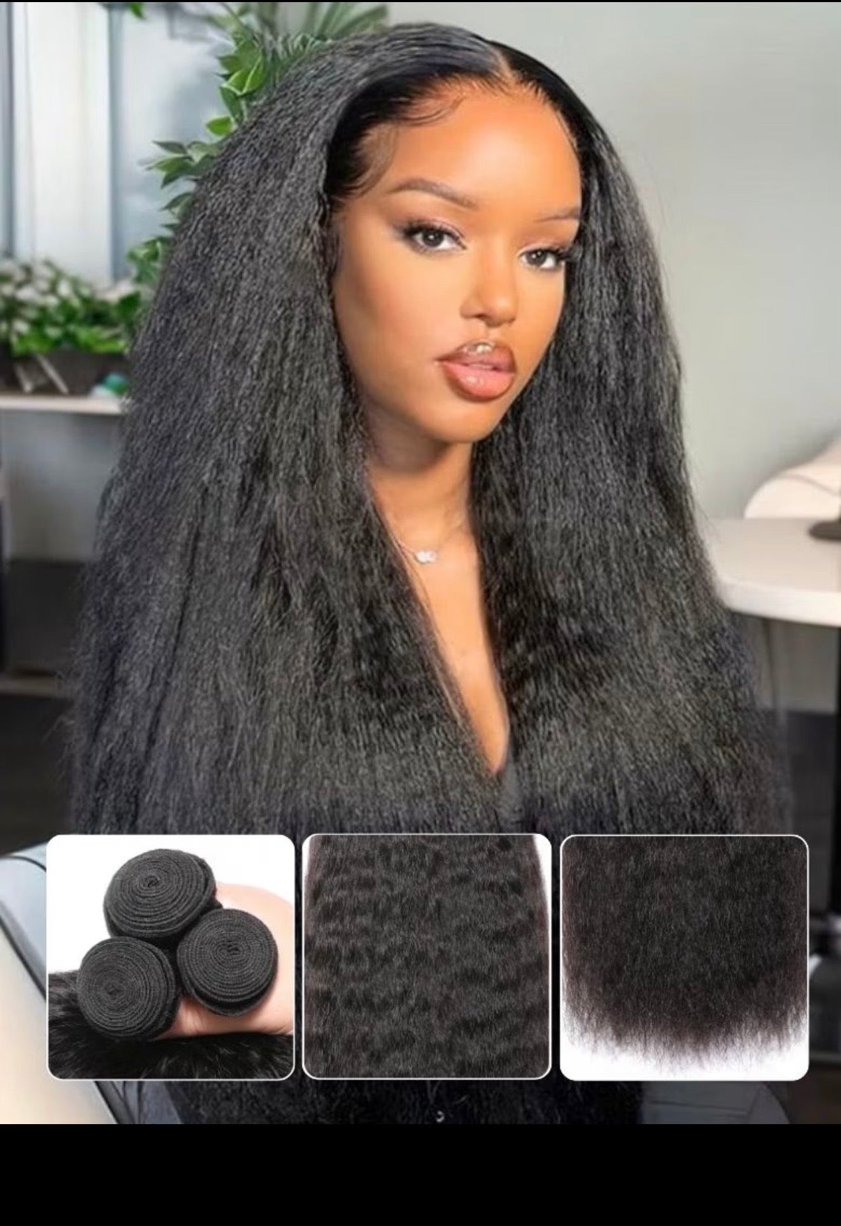 2Trendy -  Straight Human Hair Yaki 3 or 4 Bundles