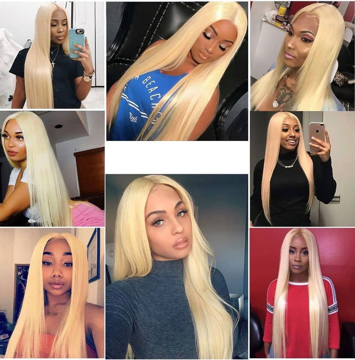 2Trendy - 3 Straight Blonde 613 Bundles Human Hair