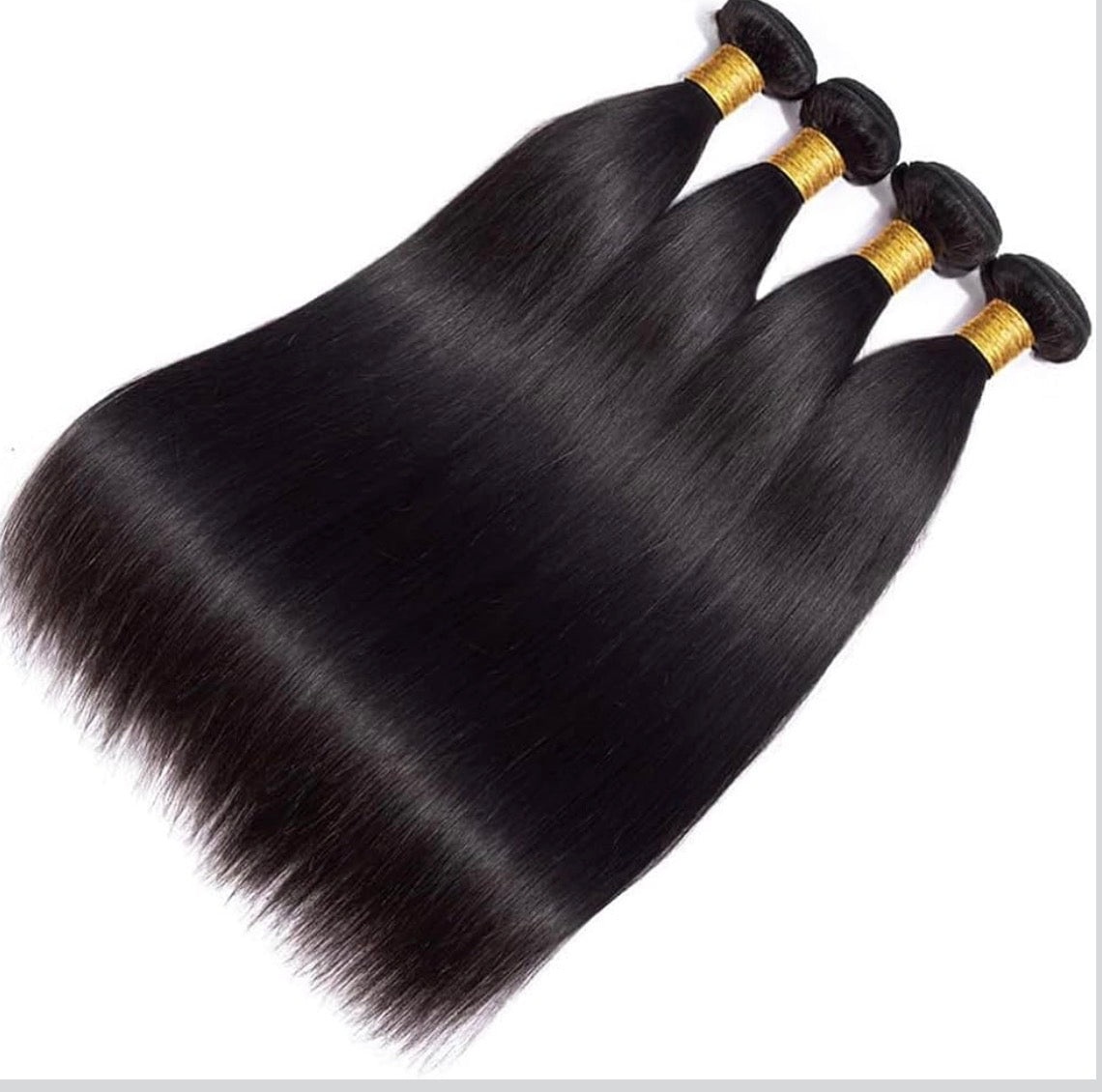 2Trendy 100% Remy Straight 4 Human Hair Bundles
