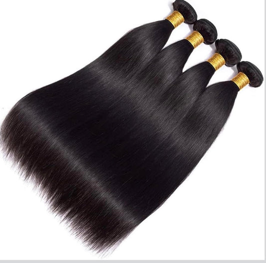 2Trendy 100% Remy Straight 4 Human Hair Bundles