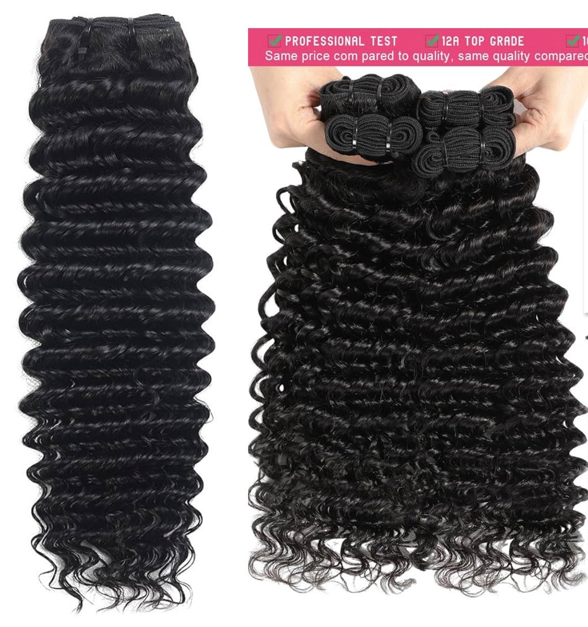 2Trendy - Deep Wave 100% Human Hair Bundles